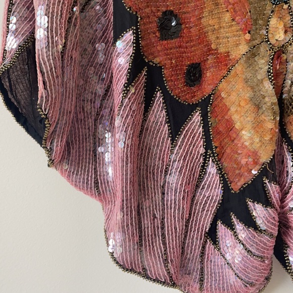 🦋Vintage Sequin Butterfly Top🦋 cute Halloween costume. - Picture 5 of 8